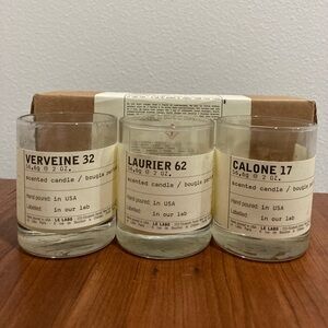 Le Labo Scented Candle Discovery Set - nearly empty / vessels only